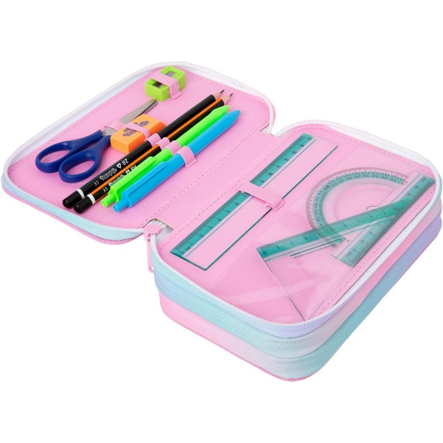 CoolPack Federmäppchen CoolPack Etui JUMPER 3 Zipper 44 teilig, Tie Dye günstig online kaufen