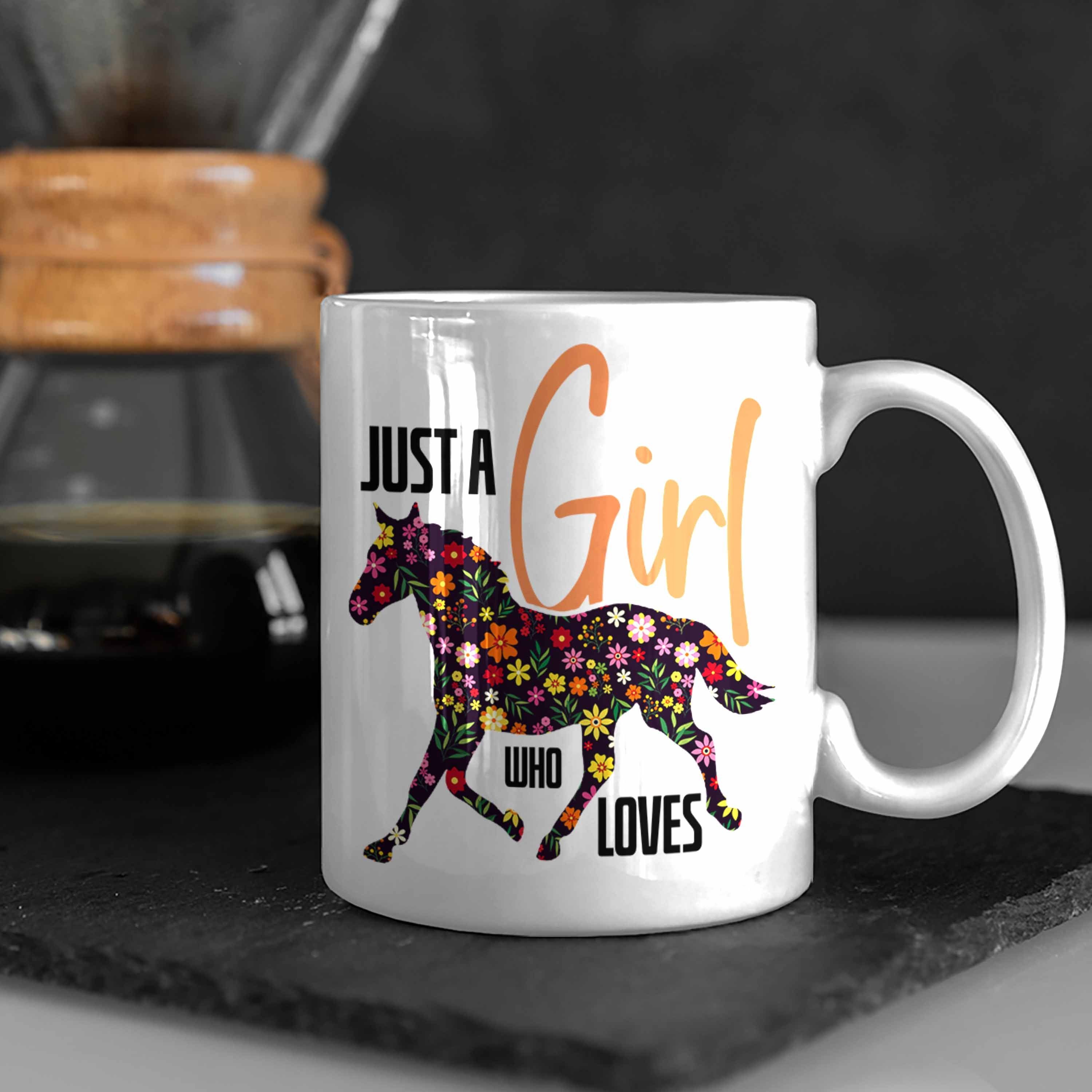 Pferdeli Trendation Das Geschenk Weiss Liebt" Pferde Ein Tasse für Tasse "Nur Pferde Mädchen