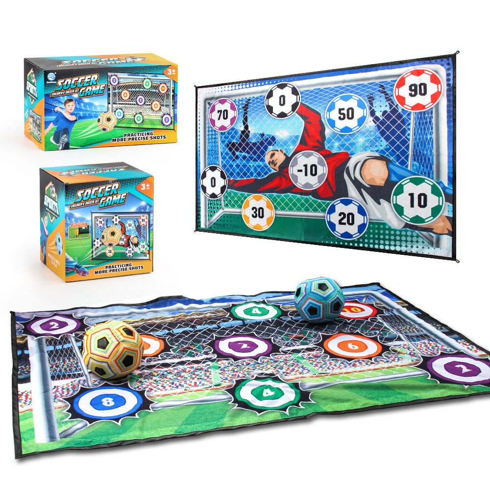 Luckice Spielball Stoff-Kinderfußballtor-Set, fussball trainingszubehör, 	 indoor fussball (Set, Indoor/Outdoor, sicher im Garten/Strand, ab 3 Jahren, 	 fussball spiel), Schult Koordination, sicher & langlebig für Kinder playmobil