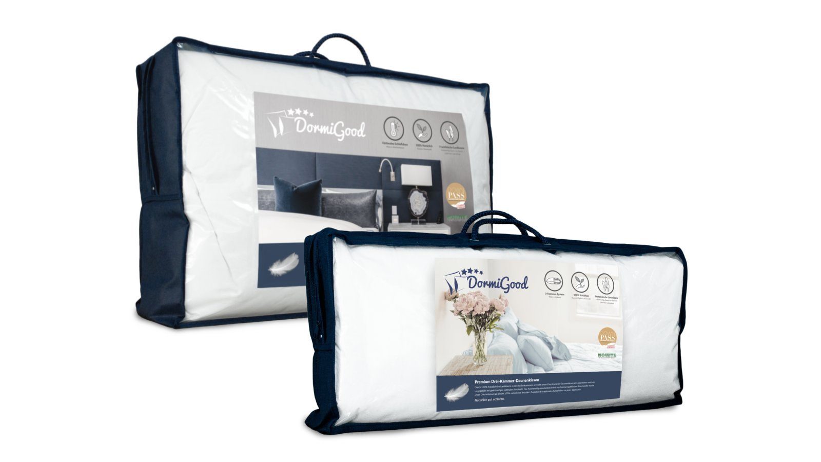 DormiGood Daunenbettdecke + Daunenkissen Set, Premium günstig online kaufen