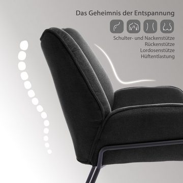 HomeGuru Loungesessel moderner Relaxsessel,Loungesessel,Lesesessel,Blütenblattform,Ergonomie (1-St., Packung)