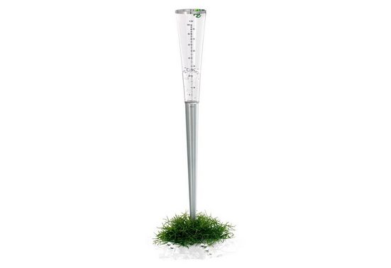 BLOMUS Regenmesser, Kombination aus gebürstetem Edelstahl und Acrylglas