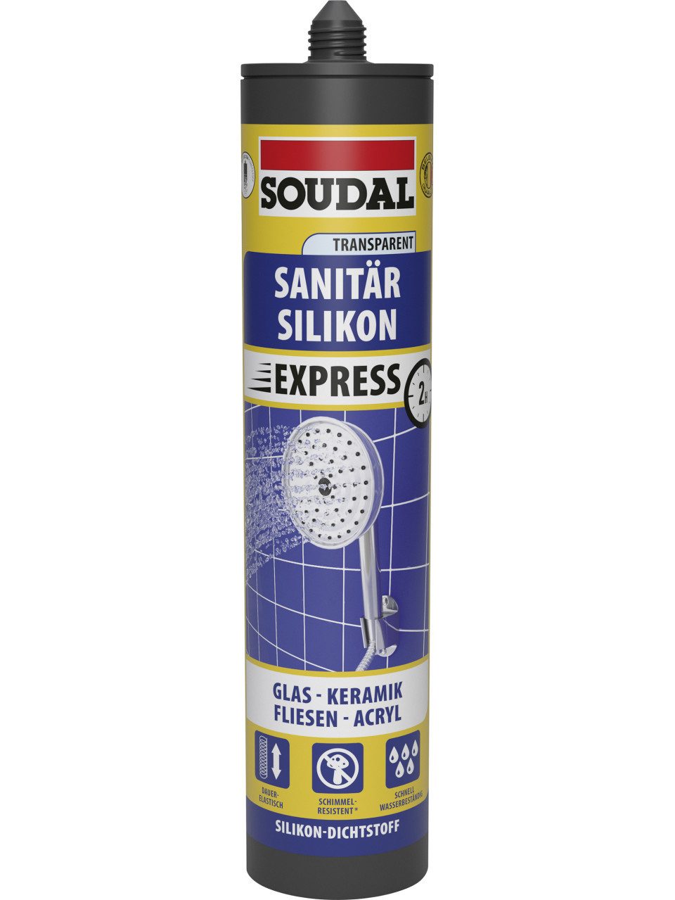 SOUDAL Silikon Soudal Sanitär-Silikon Express weiß 300 ml