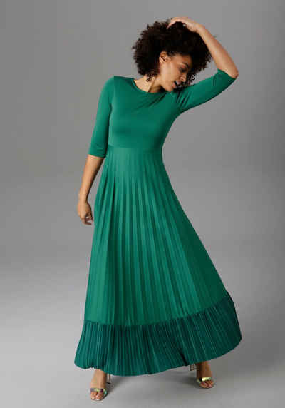 Damen Bekleidung Kleider Freizeitkleider und lange Kleider Suoli Langes Kleid in Grün 