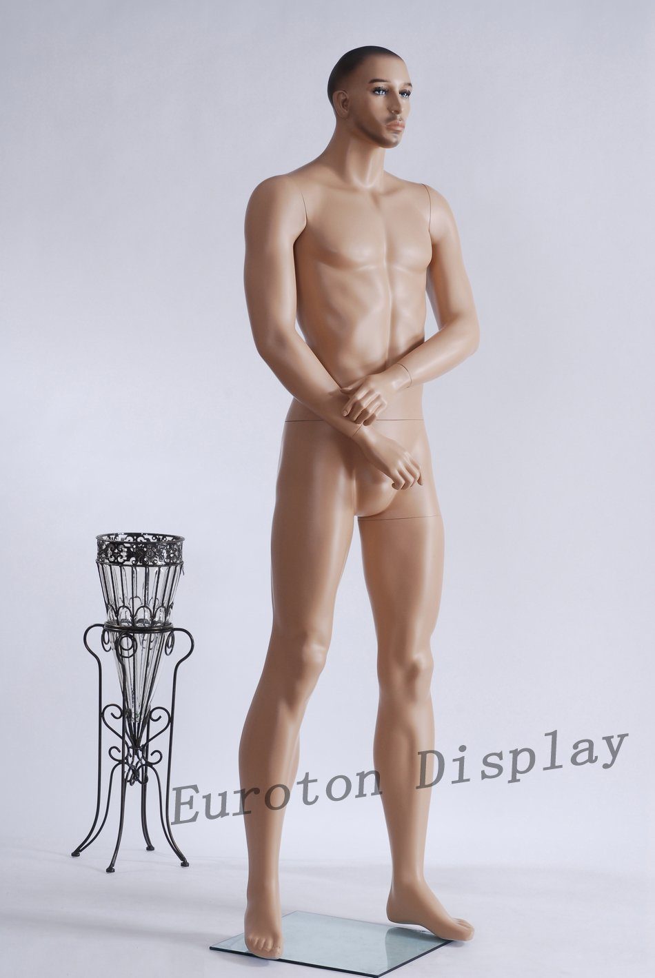 Eurotondisplay Schneiderpuppe Schaufensterpuppe Mann Beige sitzend stehend neu, Nicht zutreffend