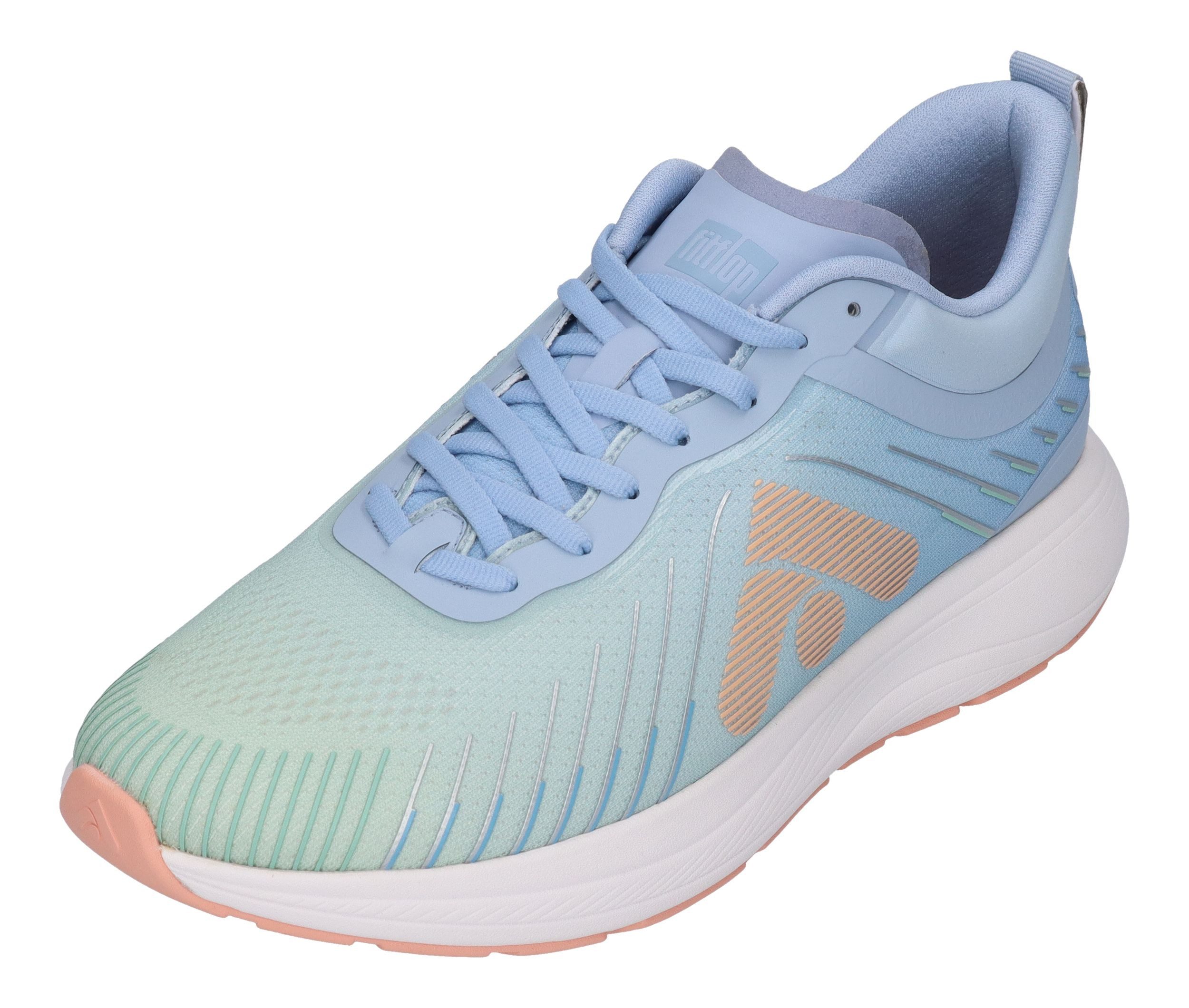 Fitflop FF RUNNER OMBRE MESH Sneaker Skywash Blue/Sagebrush/Blushy