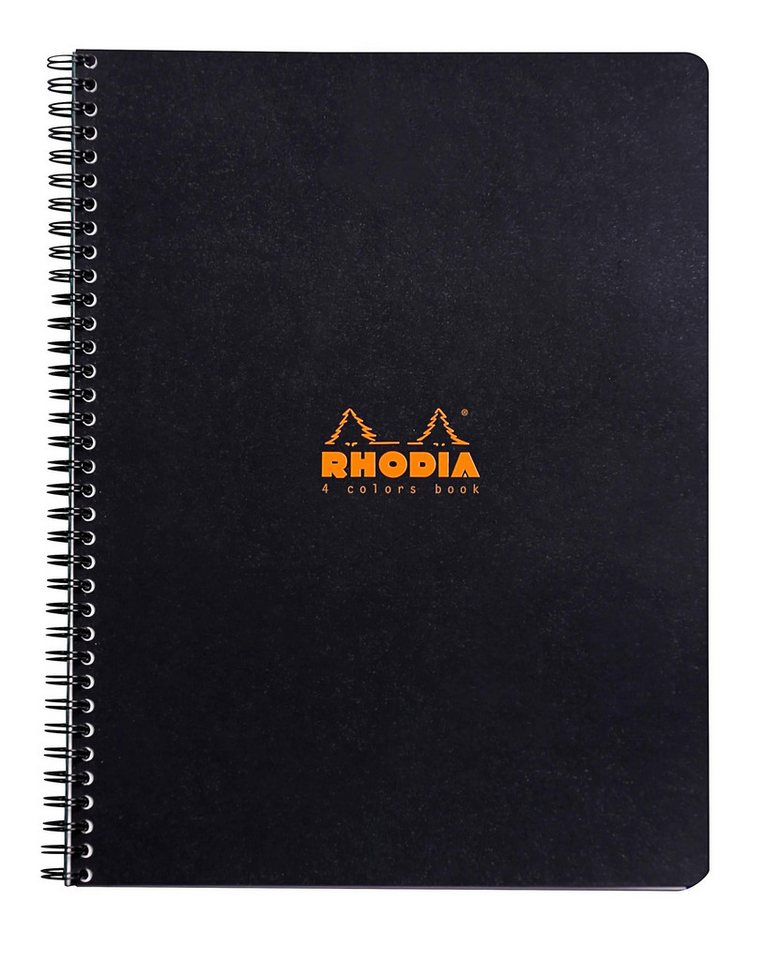 Thumbnail - Rhodia Notizheft 5x 4 Colors Book 22,5x29,7cm 80Blatt kariert 80g - Sortiert 19320C, Rhodia, Blöcke, Hefte und Notizbüch...