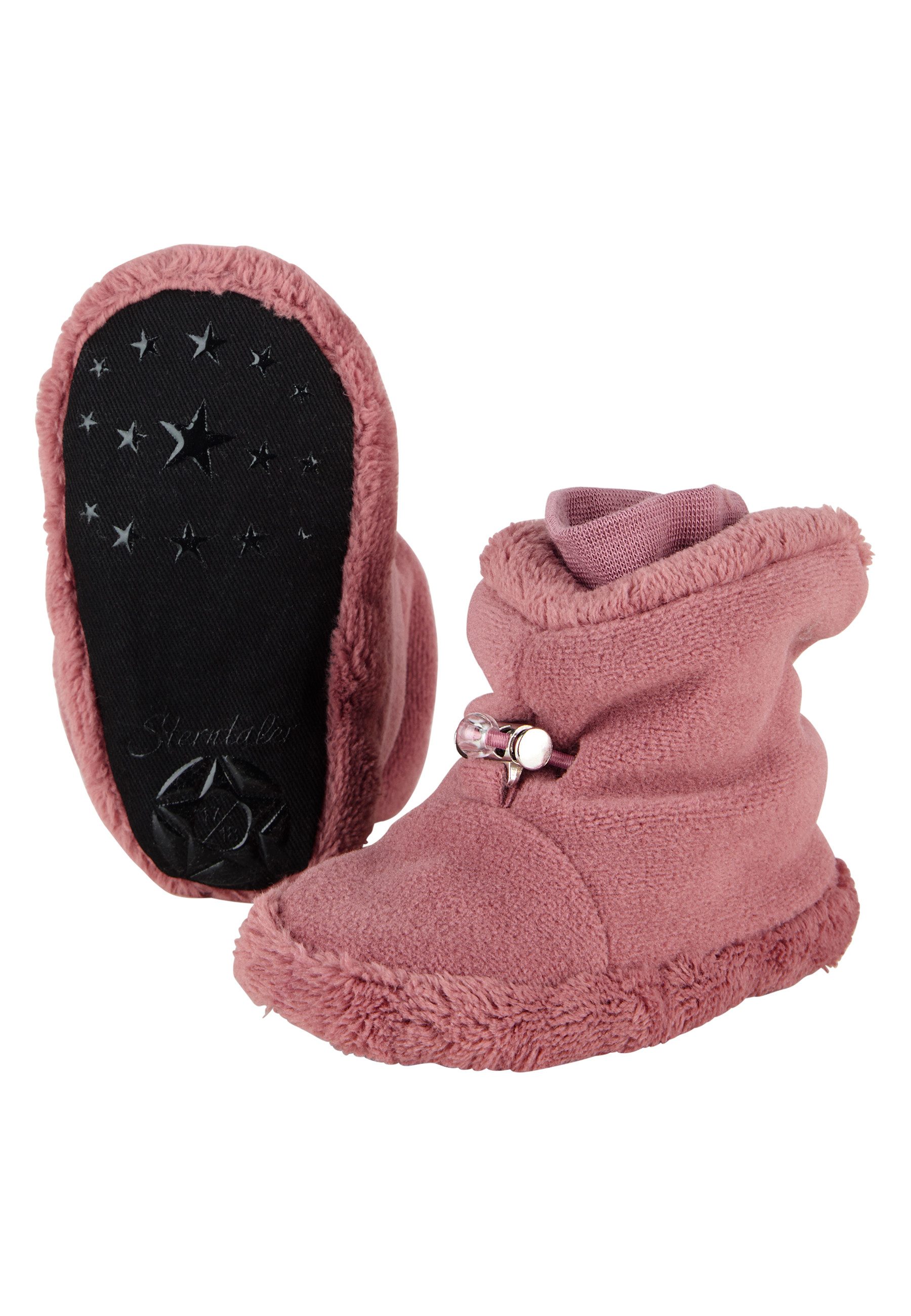 Sterntaler® Baby Stiefel uni Outdoorschuh (1-tlg) Microfleece Baby-Stiefel, Teddy-Futter, Kordelstopper, rutschfest