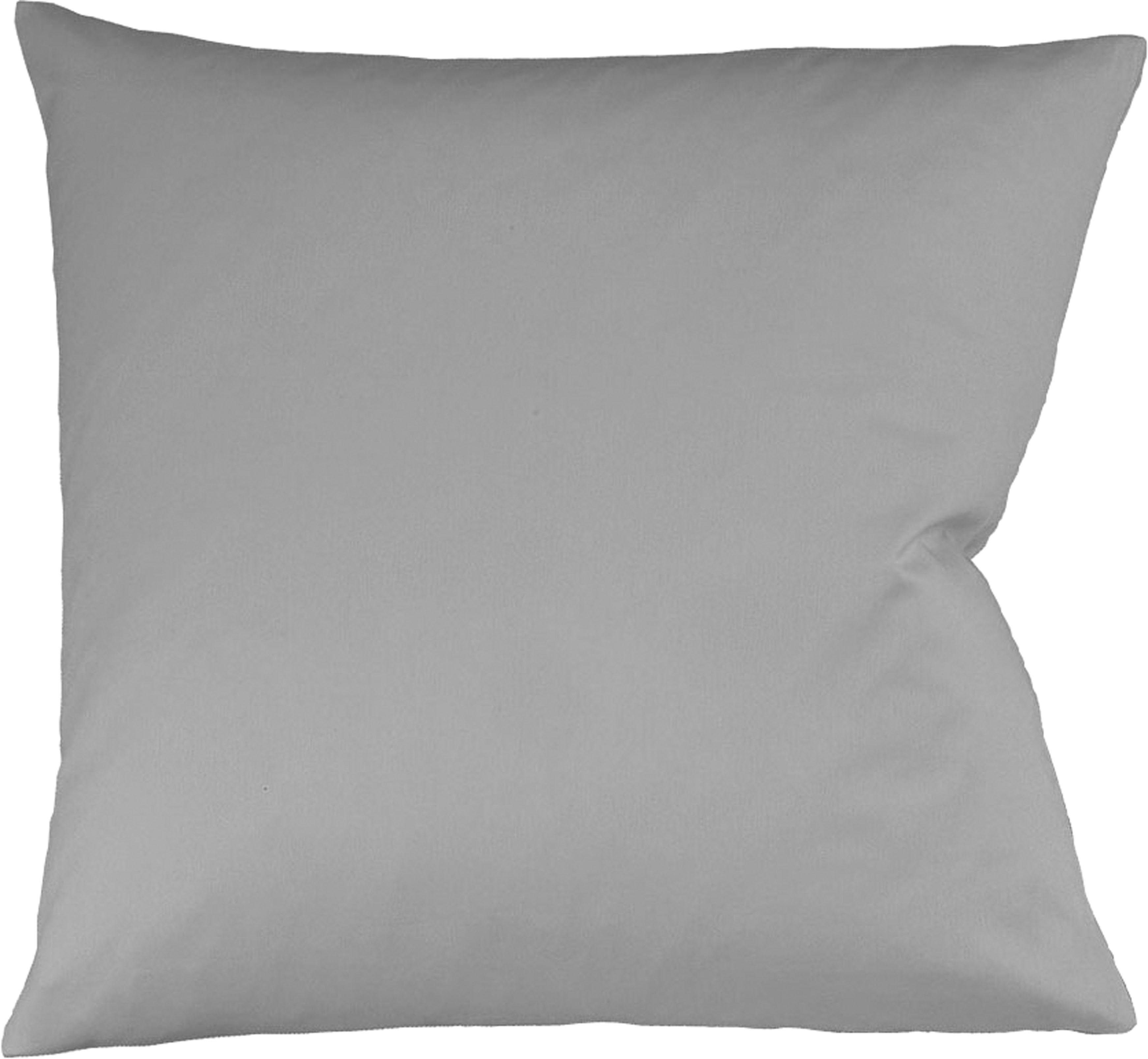 fleuresse Kissenbezug Colours Mako Satin, 100% Baumwolle, mit Reißverschluss, (2 Stück), Mako Satin, glänzend, glatt, Premium Qualität