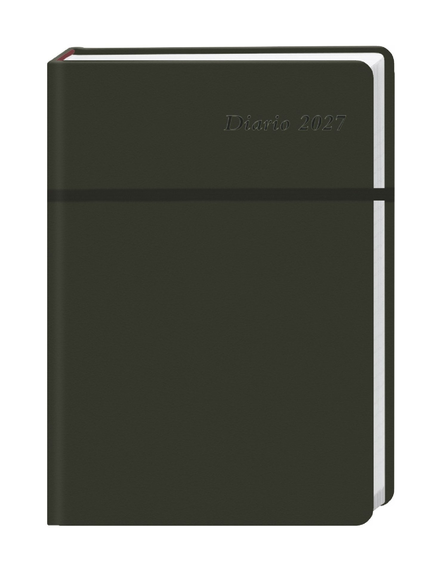 Athesia Kalenderverlag Taschenkalender Diario Wochen-Kalenderbuch A6, schwarz 2027