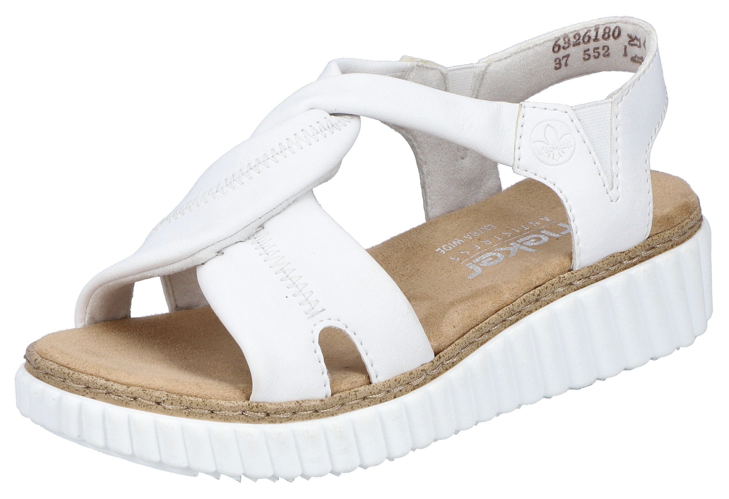 Rieker Sandale, Sommerschuh, Sandalette, Keilabsatz, mit günstig online kaufen