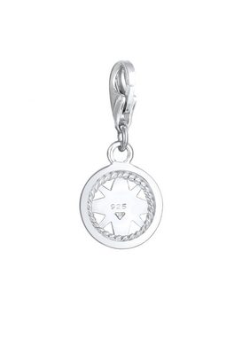 Nenalina Charm-Einhänger Kompass Maritim Kristalle 925 Silber, Kompass