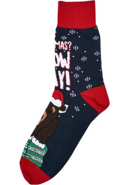 URBAN CLASSICS Basicsocken Urban Classics Unisex Christmas Bear Socks Kids 3-Pack (1-Paar)
