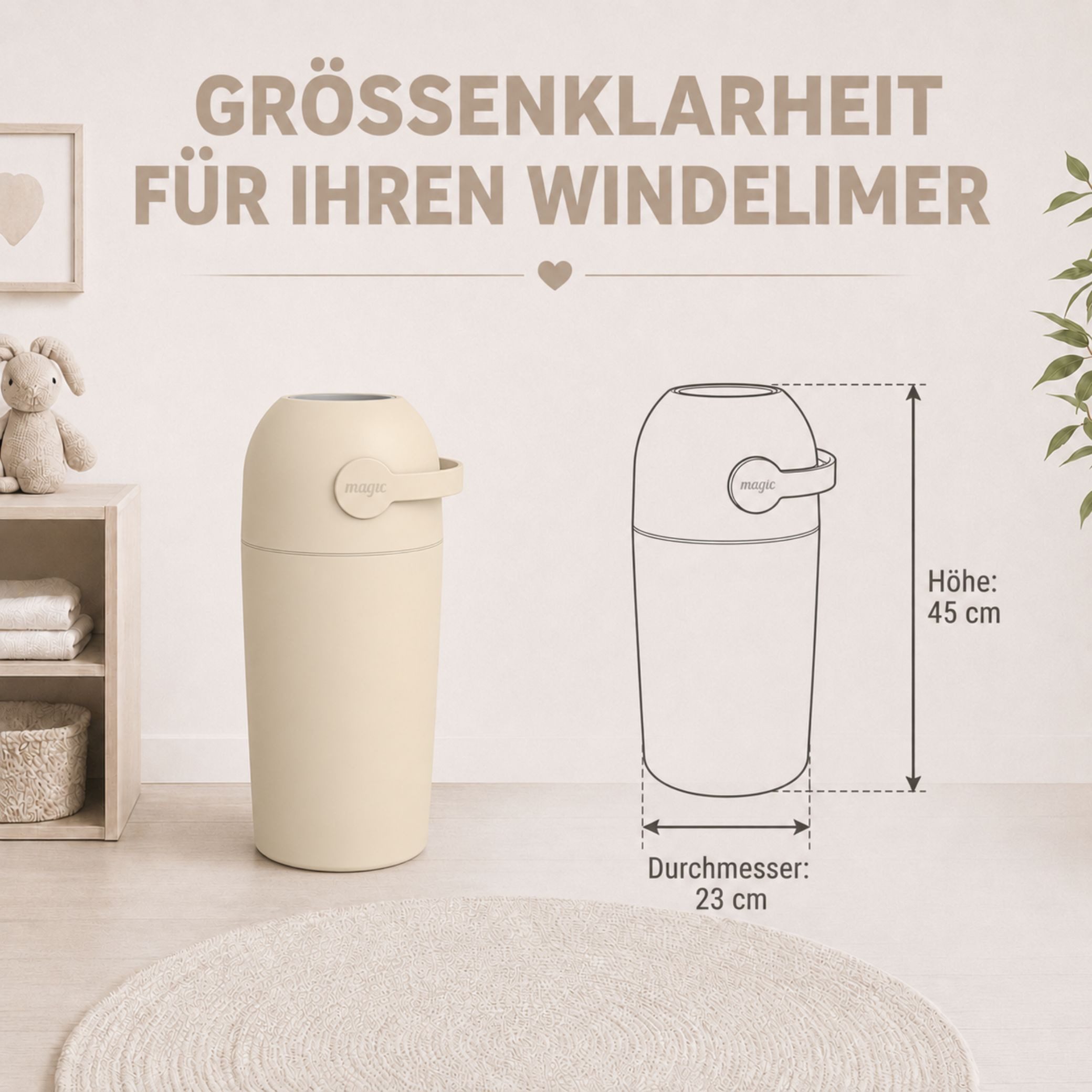 Kinderhaus Blaubaer Windeleimer Magic Majestic Windeleimer TOP