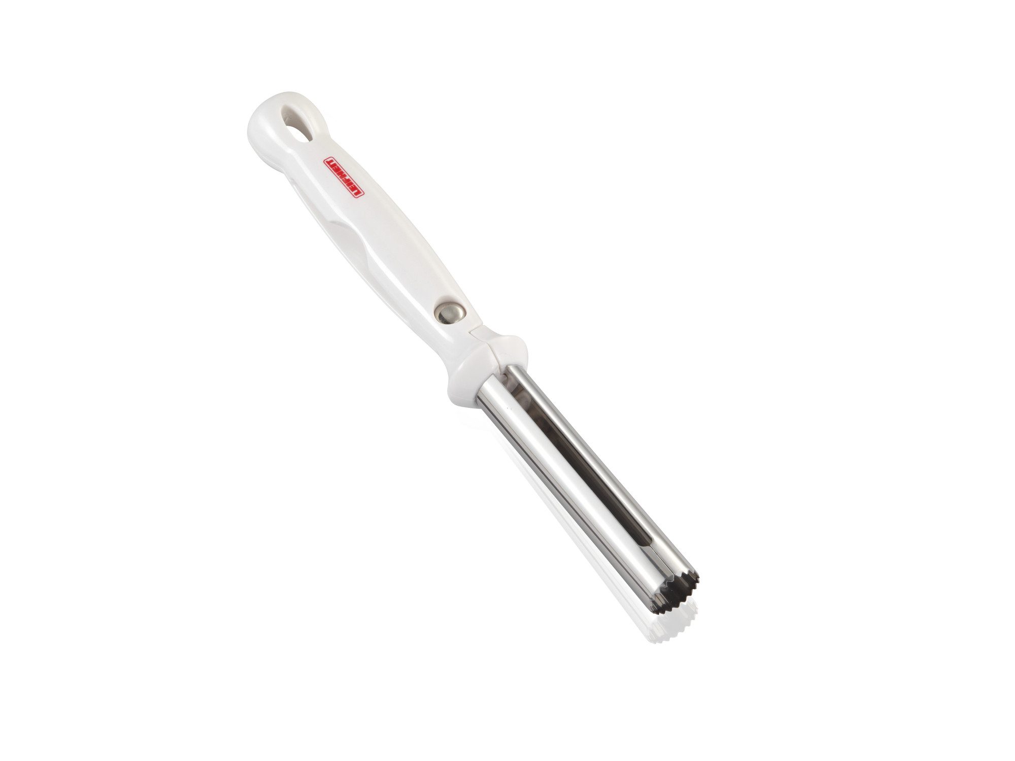 Leifheit Entkerner Apfelentkerner, Kunststoff,Metall, (1-tlg), Aufklappbar, ergonomischer Griff, scharf gezackter Rand