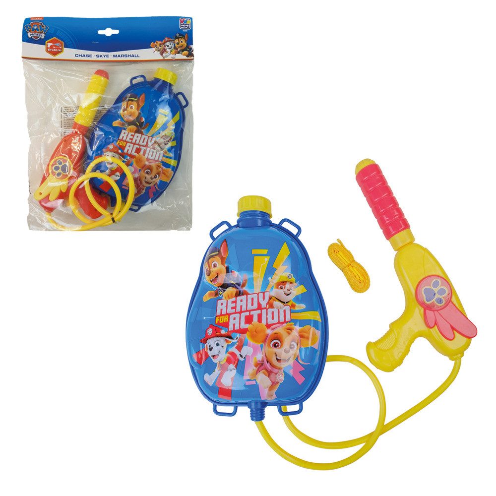 Wasserpistole PAW PATROL Wasserpistole mit Rucksacktank mehrfarbig 6x17x28cm