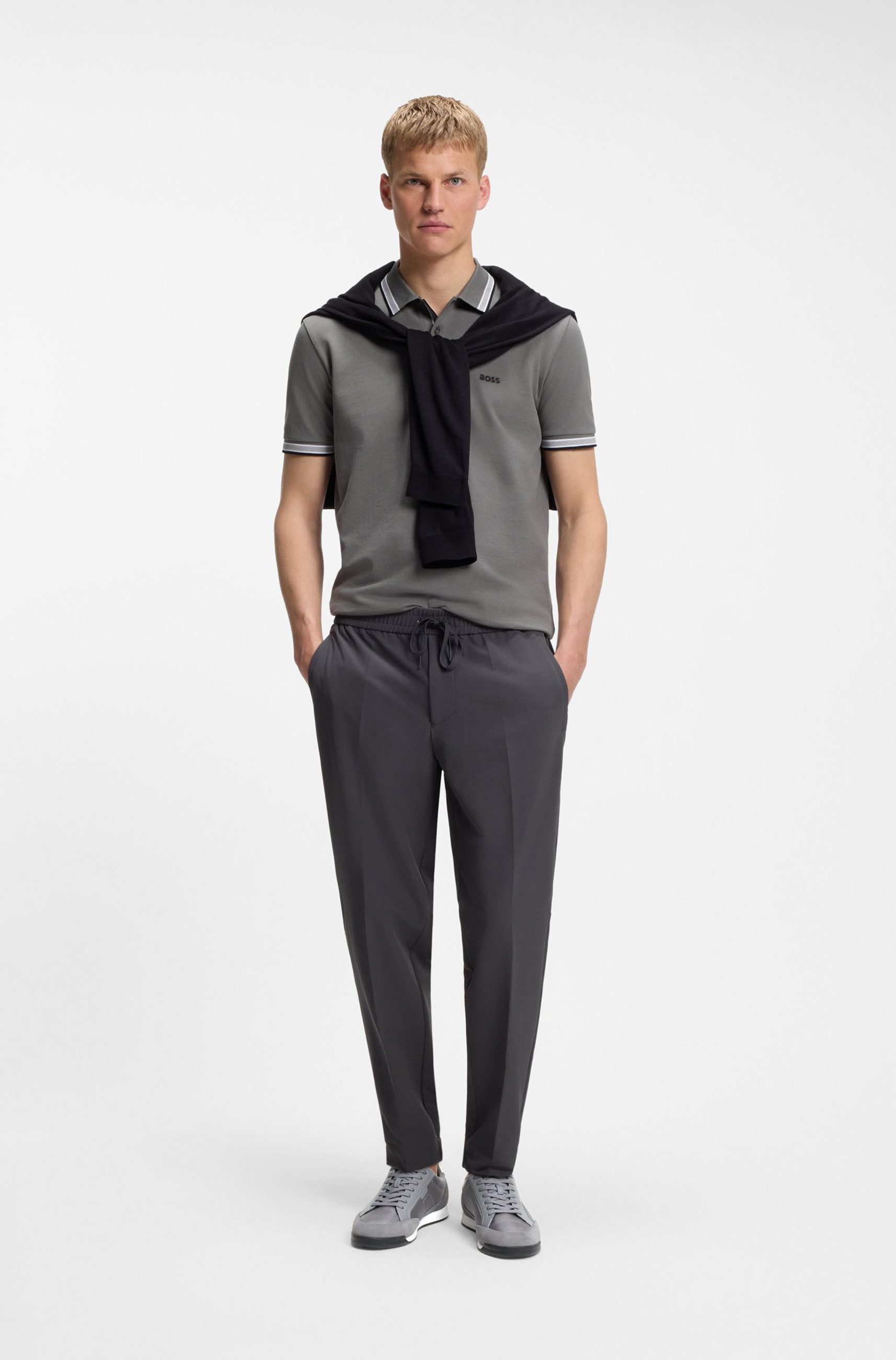 BOSS Nitan mit Veloursleder-Besatz Sneaker (keine Angabe, 1-tlg)