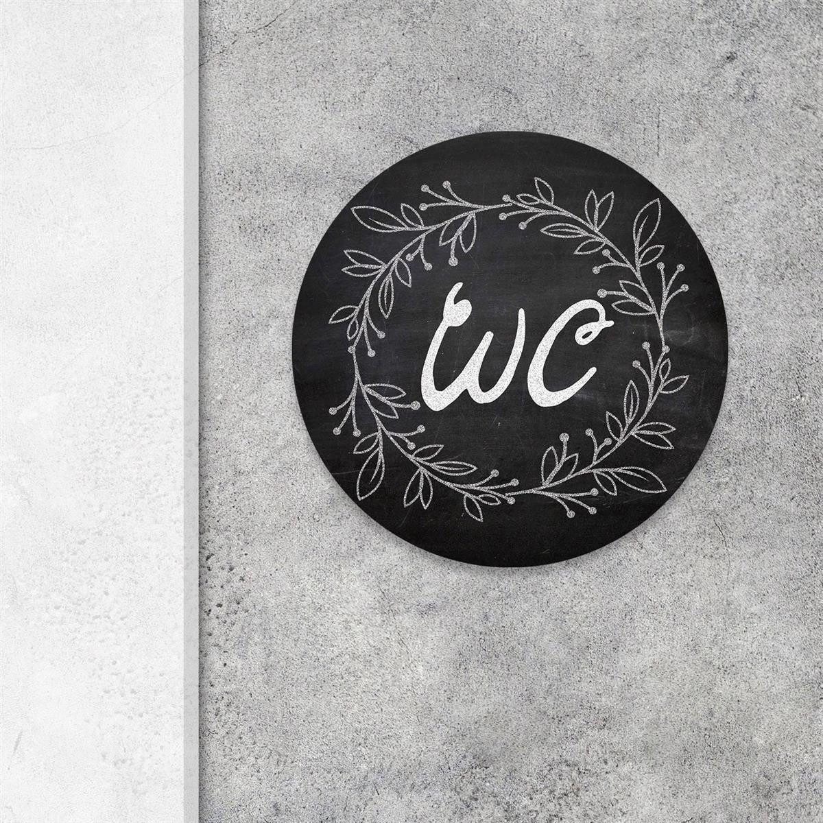 Logbuch-Verlag Dekofigur Badezimmer Türschild schwarz WC-Schild günstig online kaufen
