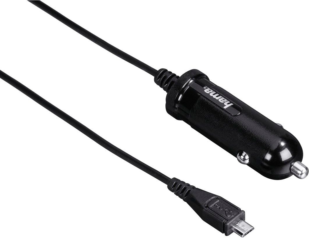 Hama microUSB Kfz-Ladekabel (micro-USB Ladekabel für PKW, 2,4 A) USB-Ladegerät
