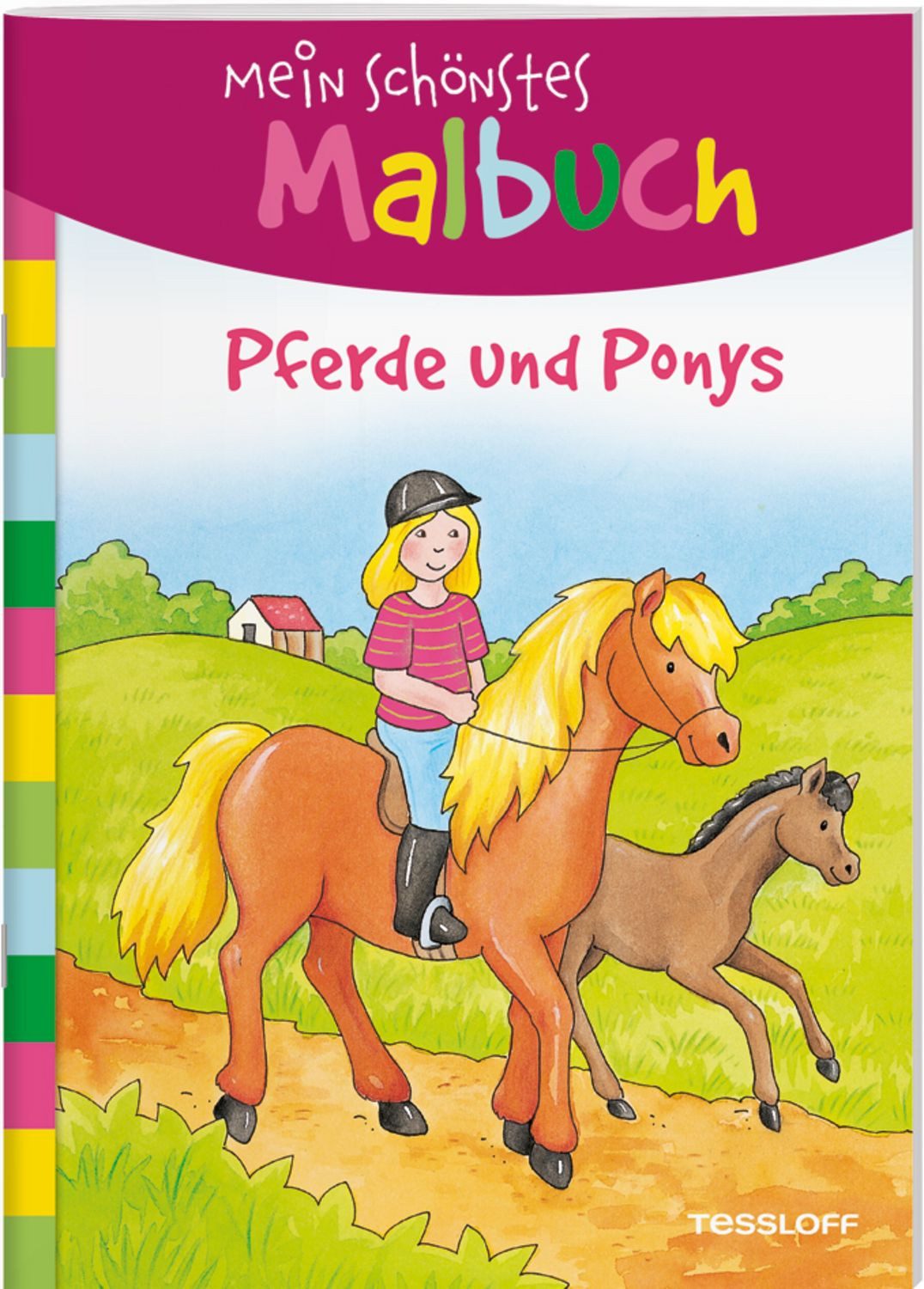 Mein schönstes Malbuch. Pferde und Ponys. Malen für Kinder ab 5 Jahren / Corina Beurenmeister