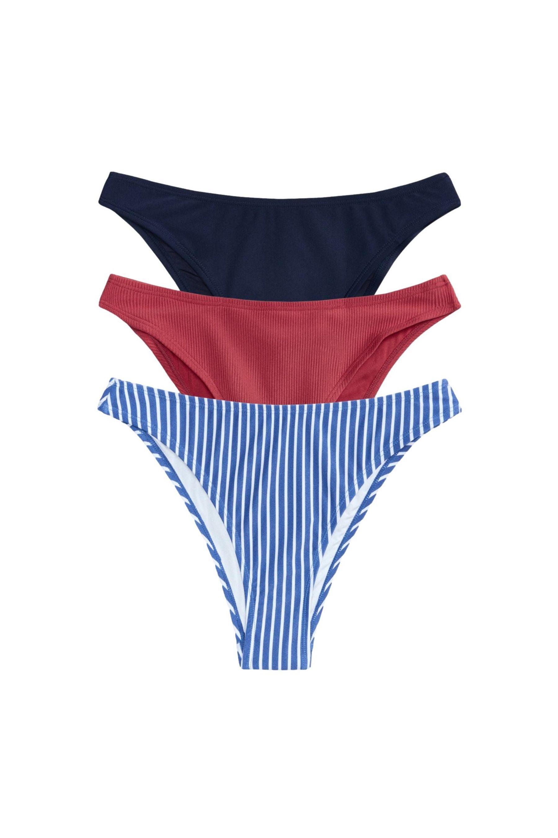 The Set Bikini-Hose The Set Bikinihosen mit hohem Beinschnitt, 3er-Set (3-St)