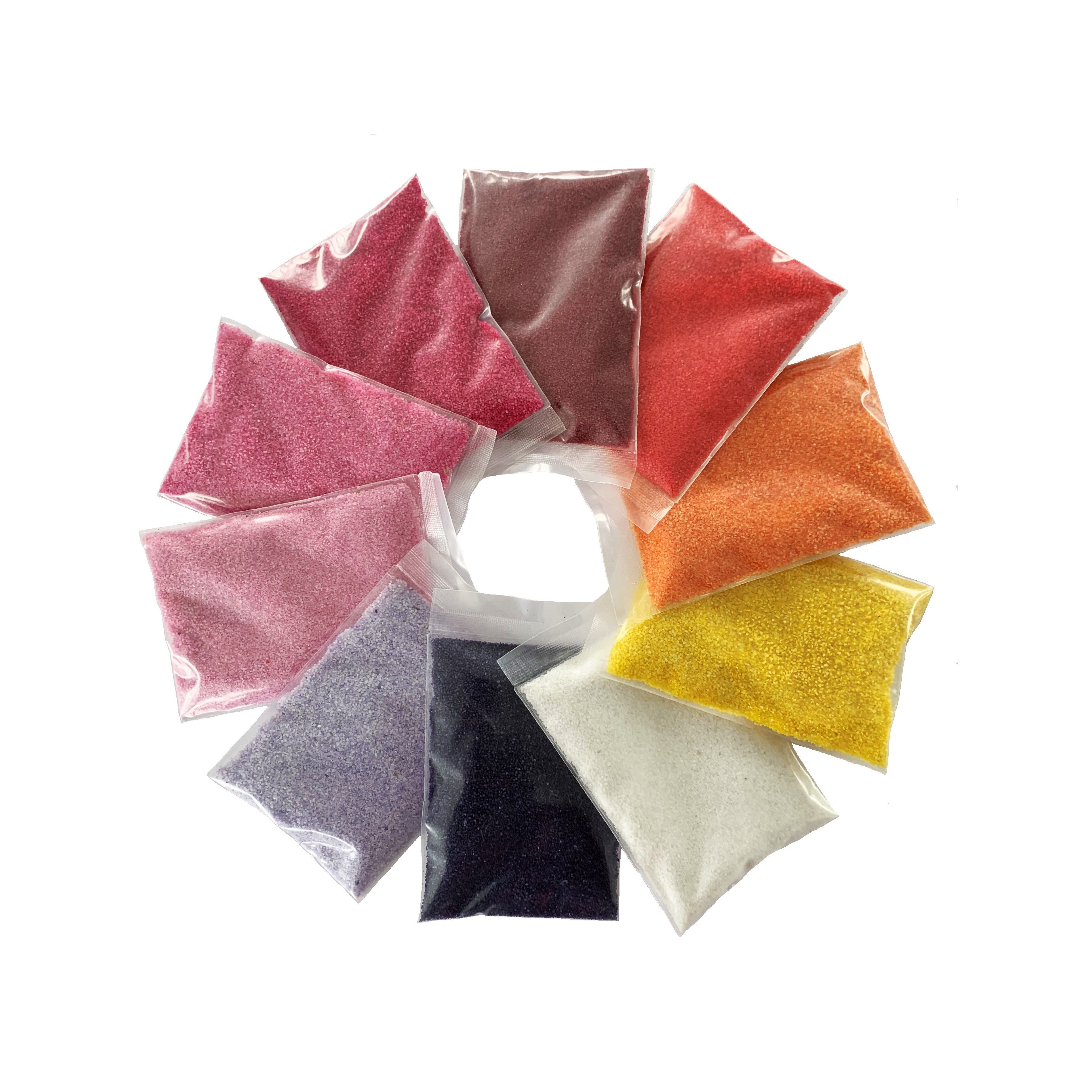 naninoa GmbH Streudeko FARBSAND, Decosand Set 0,5mm (Mix 5) 10x100g = 1kg