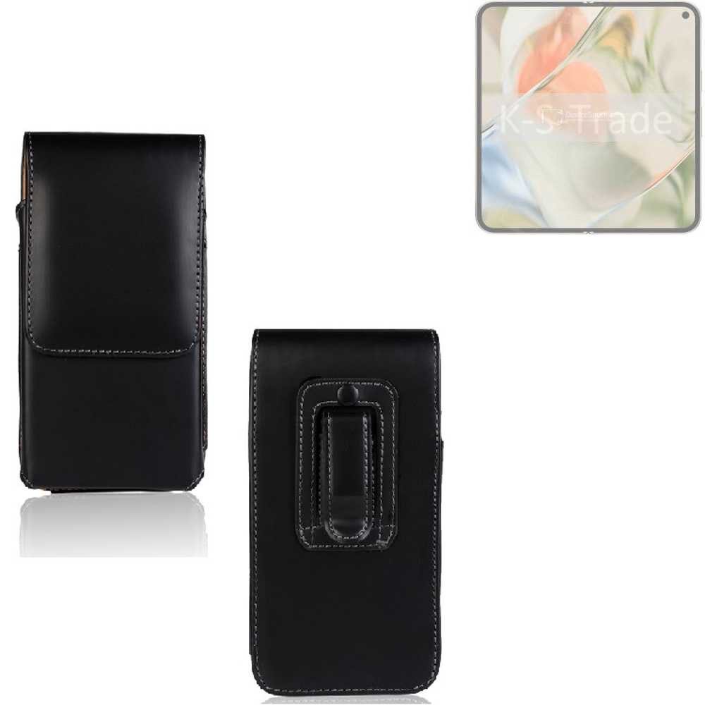 K-S-Trade Handyhülle für Google Pixel 9 Pro Fold, Gürteltasche Schutz Hülle Handy Hülle mit Magnetverschluss