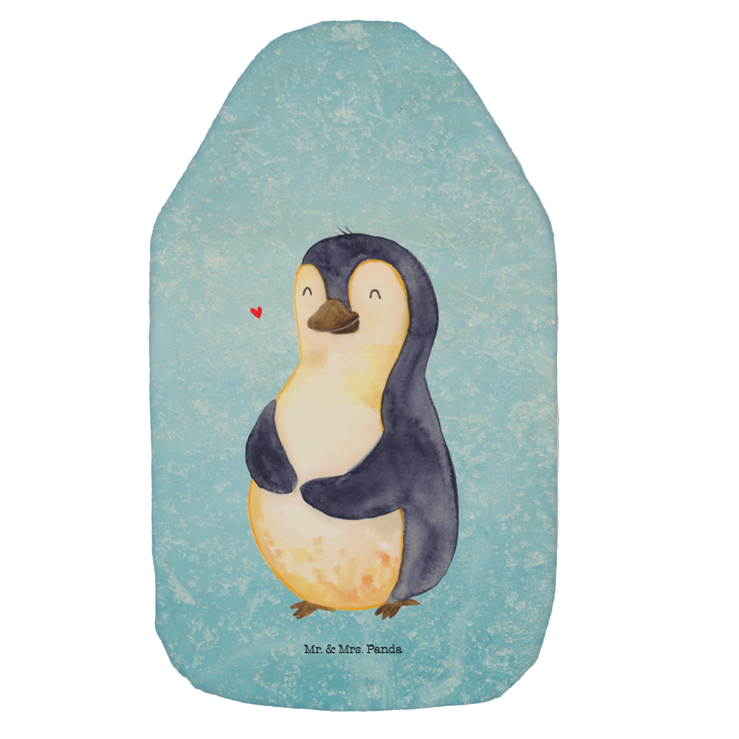 Mr. & Mrs. Panda Wärmflasche Pinguin Diät, Wärmekissen, Eisblau, Wärmflasche, Wärmflaschen mit Bez, (Packung), heißwasserbeutel Wärmflaschen mit Bezug Geschenk