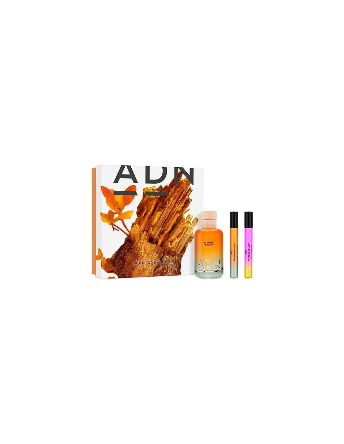 Adolfo Dominguez Duft-Set DNA SACRED SANDELWOOD ETUI 3-tlg