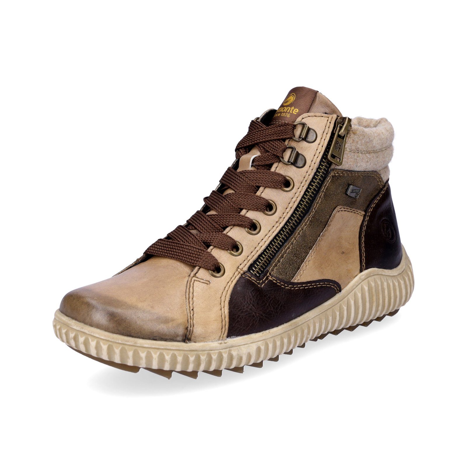 Remonte Damen Schnürboot beige Schnürboots