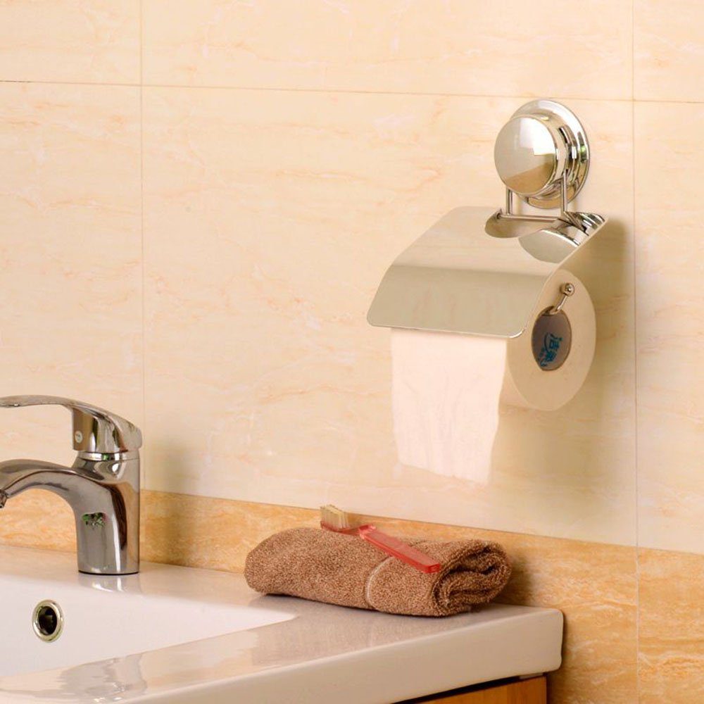 kein Toilettenpapierhalter Bohren erforderlich mit Papierhandtuchhalter Bohren Kein erforderlich, Haiaveng Saugnäpfen,