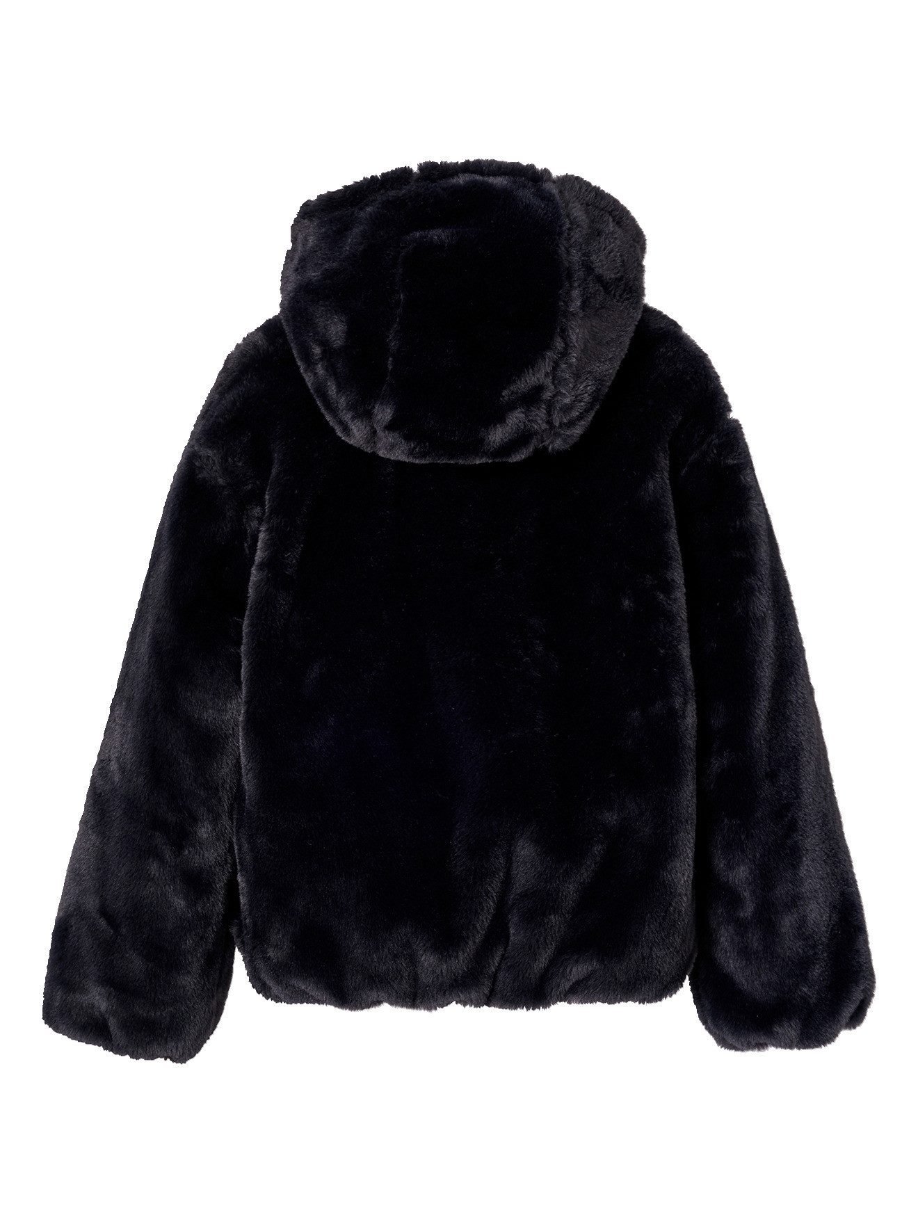 jonen Blouson Kunstfelljacke mit Kapuze Mädchen, Übergangsjacke – Bild 2 von 5