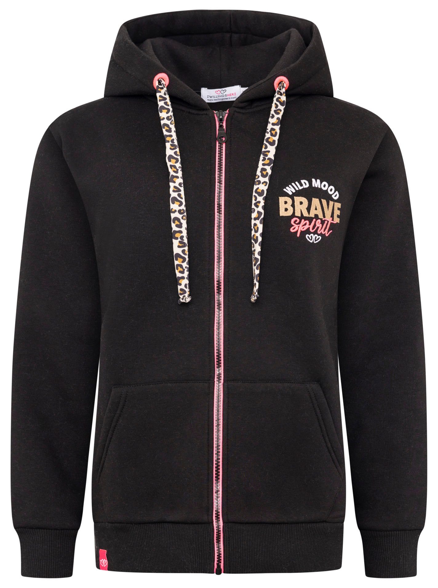 Zwillingsherz Kapuzensweatjacke Hoodiejacke Leo günstig online kaufen