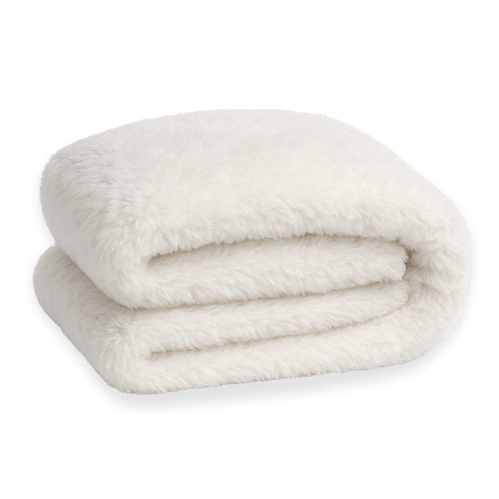 Wohndecke Luxury Sheep Schafwolle-Imitat Decke, REALLaxx, 150 x 200 cm, Kuscheldecke, Wendedecke, Sofaüberwurf, waschbar