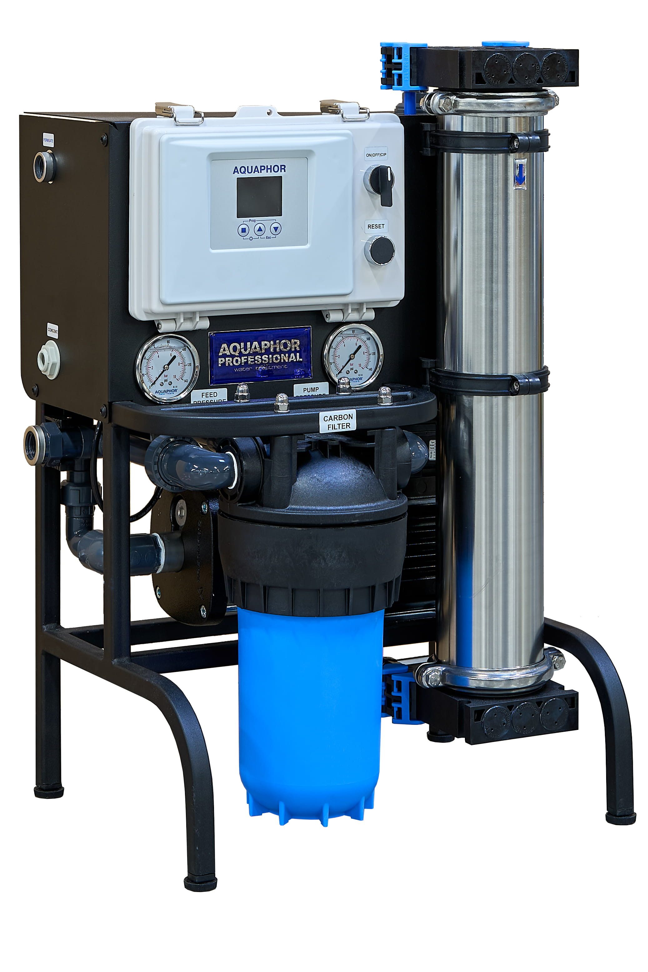 Aquintos Wasseraufbereitung Osmoseanlage APRO-150 Black Edition, für Umkehrosmose, App-Anbindung