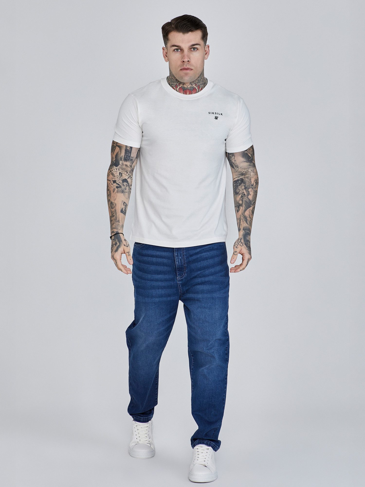 Siksilk Tapered-fit-Jeans SikSilk Herren Konisch Zulaufende Jeans günstig online kaufen