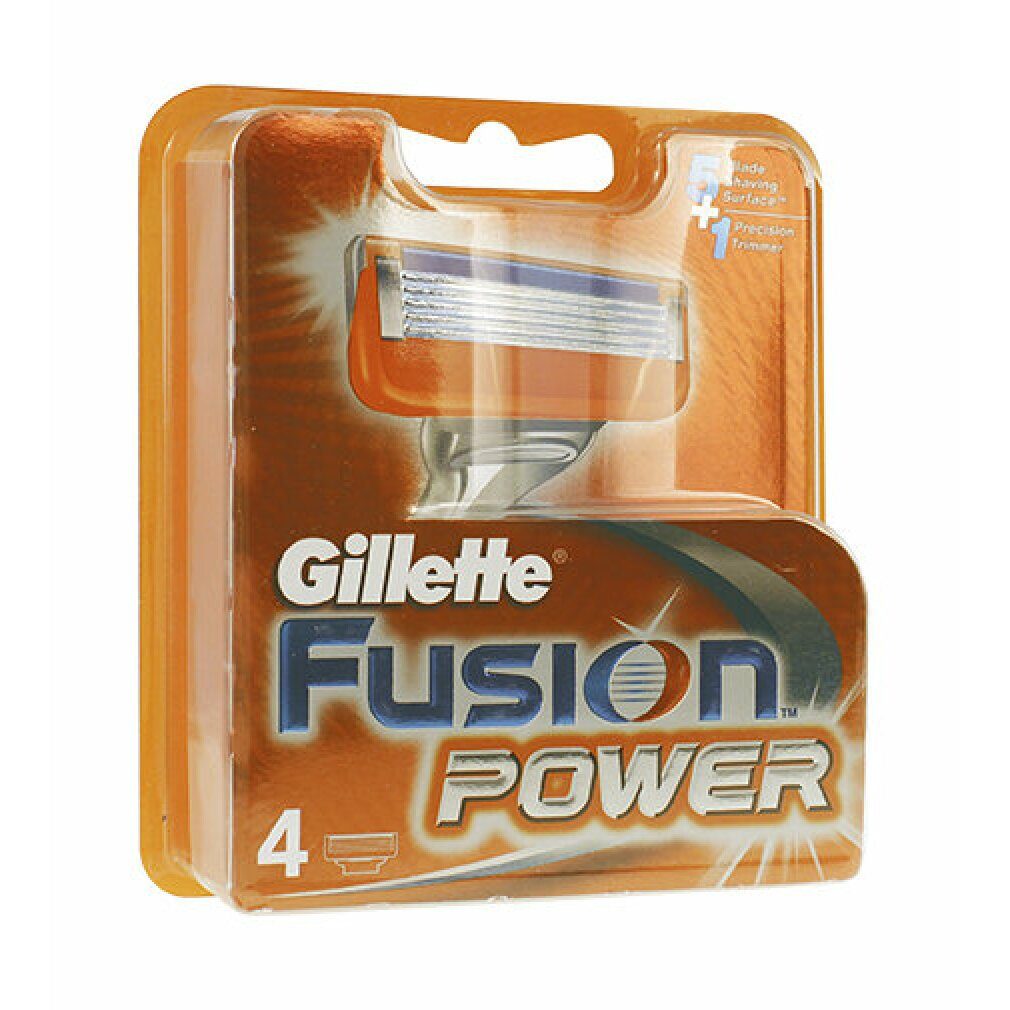 Fusion Rasierklingen Stück Power 4 Ersatzklingen Männer Gillette Gillette Für