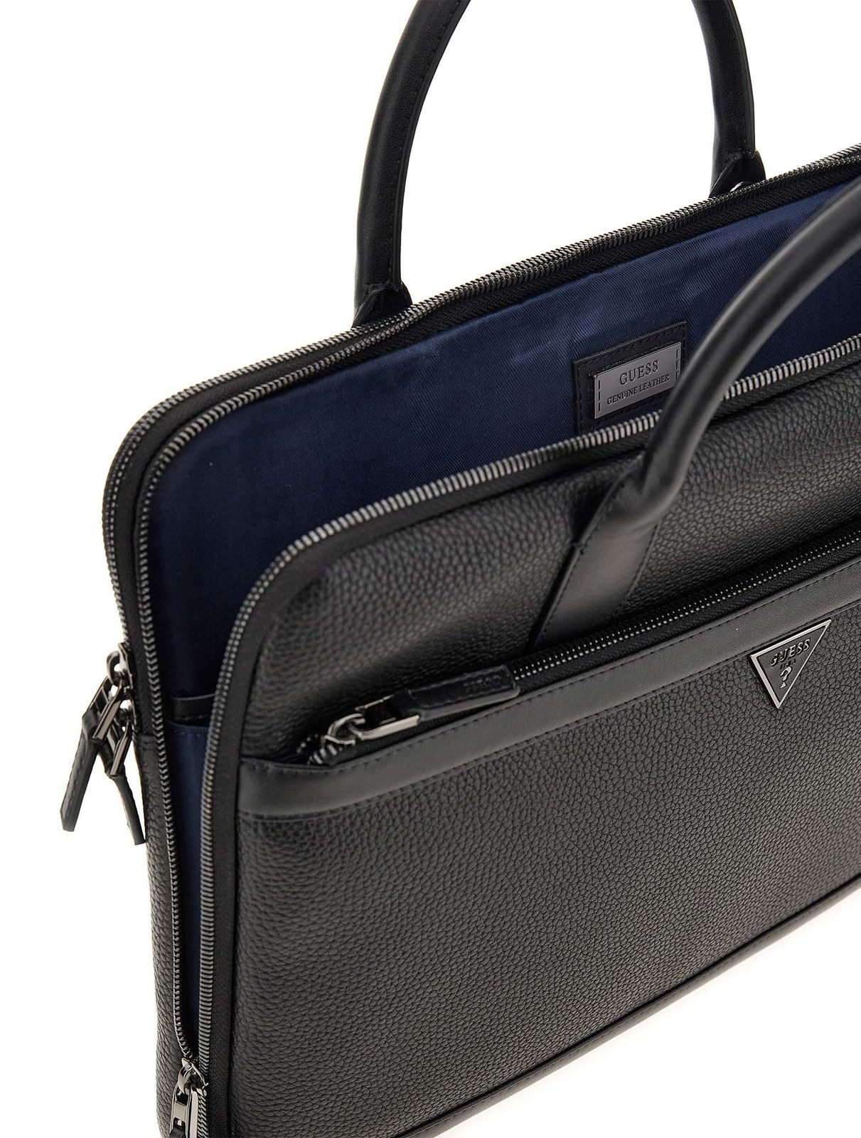 Guess Businesstasche Laptop Bag, aus echtem Rindsleder