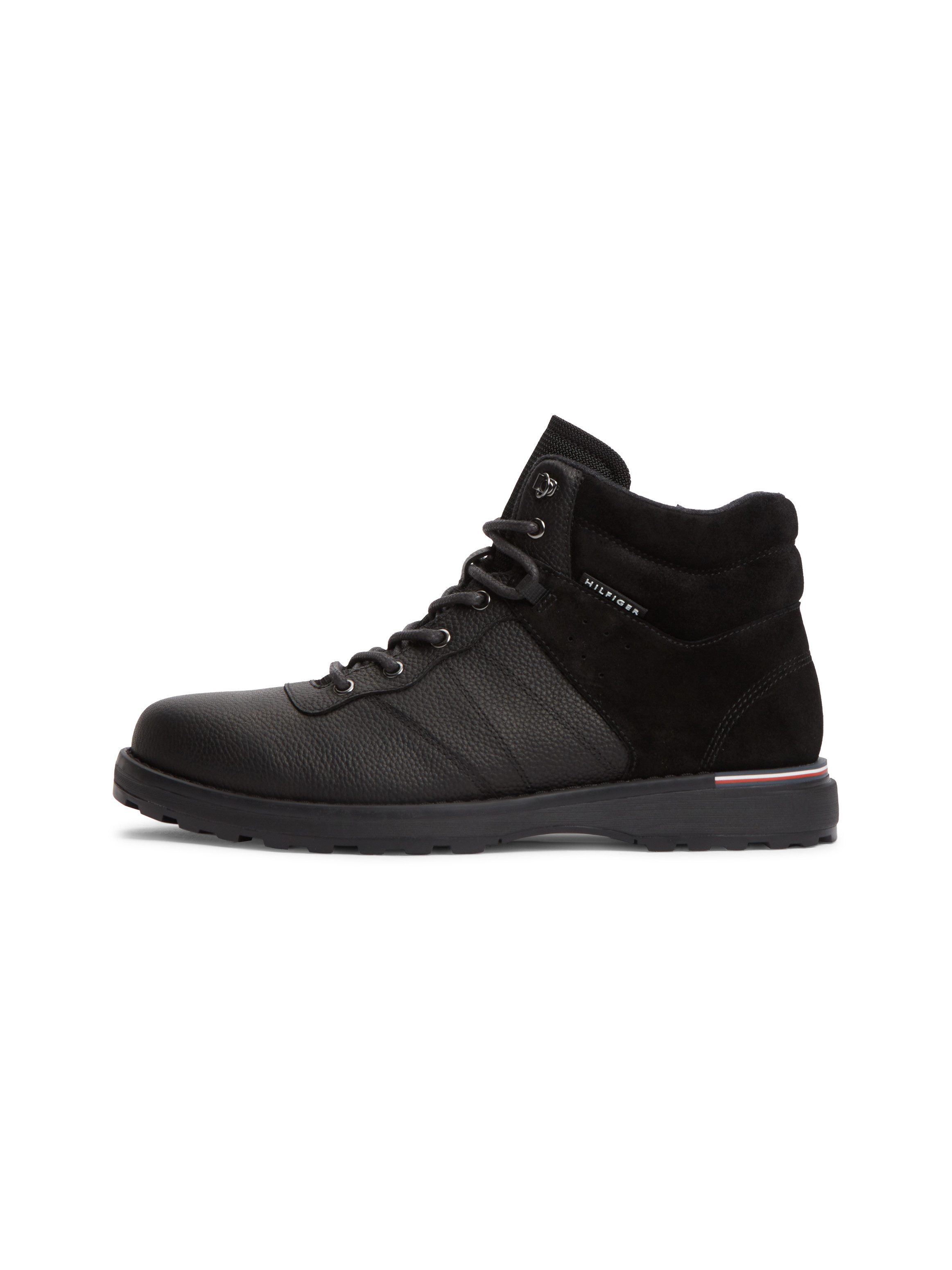 Tommy Hilfiger CORPORATE OUTDOOR WARM LTH BOOT Schnürboots Schnürstiefelette mit weich gepolstertem Schaftrand – Bild 5 von 5