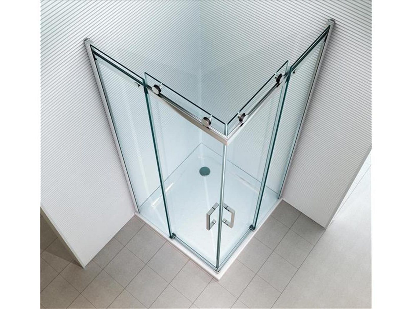 Thumbnail - Glaszentrum Hagen Eckdusche Glaszentrum Hagen - 80x80x195 cm - Artemis Duschkabine Dusche Duschabt