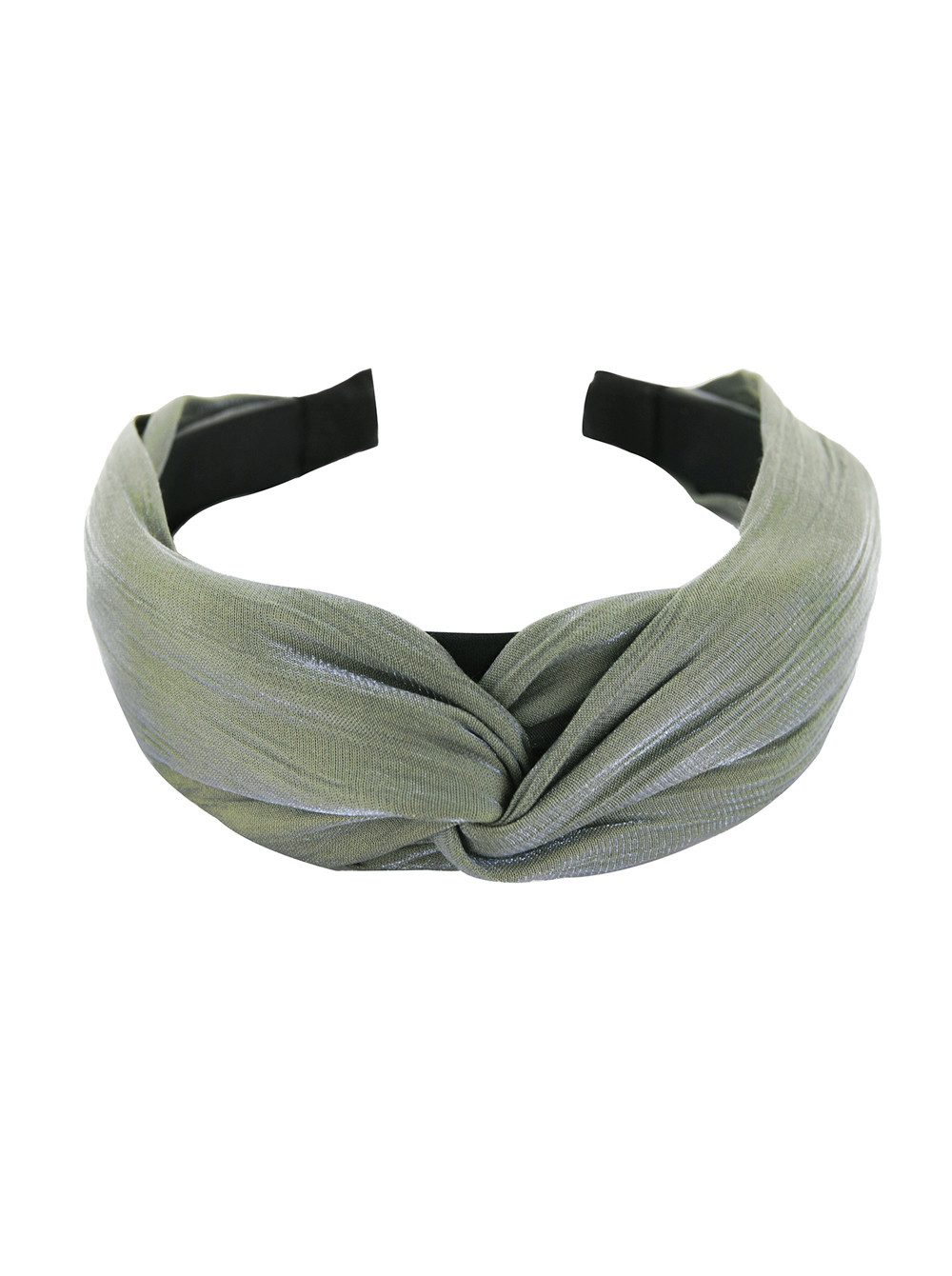 axy Haarreif Breiter Haarreif mit raffinierten Knoten, Gefalteter Stoff mit leichtem Glanz, Vintage Haareifen Haarband