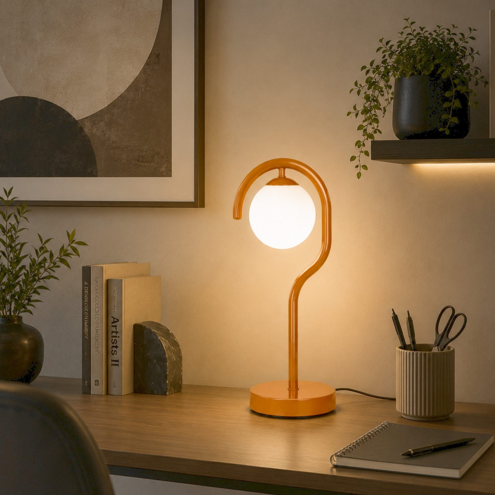 Opviq Nachttischlampe, ohne Leuchtmittel, Tischleuchte, E27, ohne Leuchtmittel, IP20