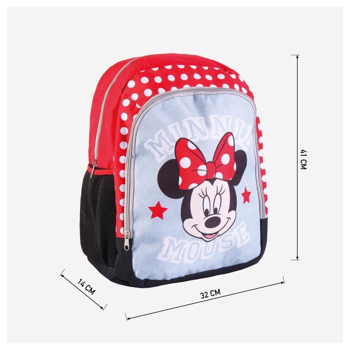 Disney Kinderrucksack Minnie Mouse Rucksack mit Fächern Praktische Tasche (1-tlg)