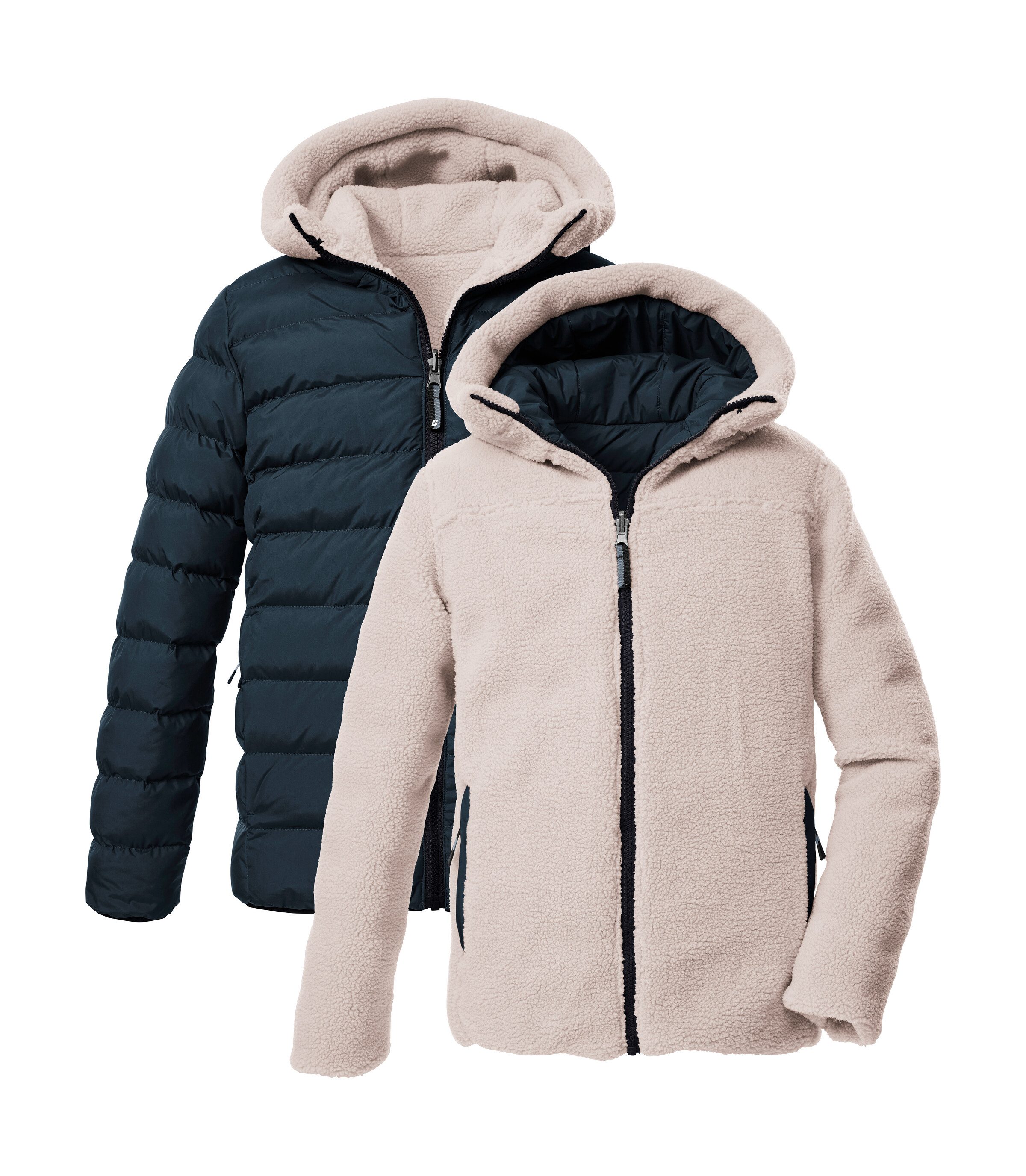 Killtec Wendejacke KOW 231 BYS JCKT Wendbare Kinderjacke, wasser- und windabweisend, reflektierend