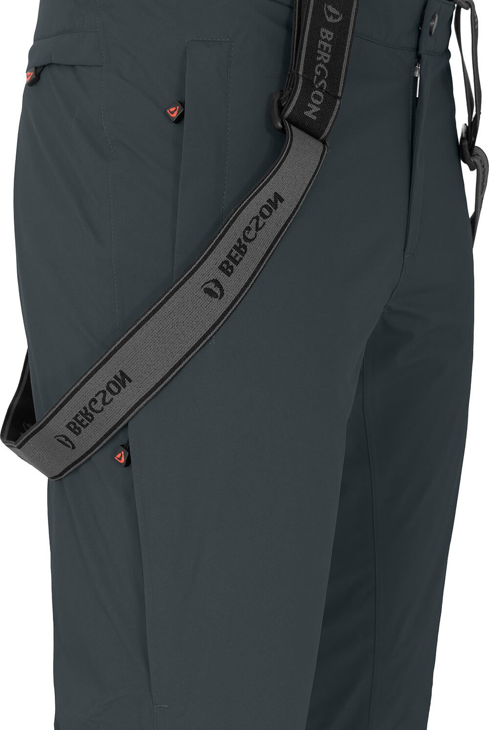 Bergson Skihose FLEX Herren Skihose, warm wattiert, elastisch, wasserdicht, Normalgrößen
