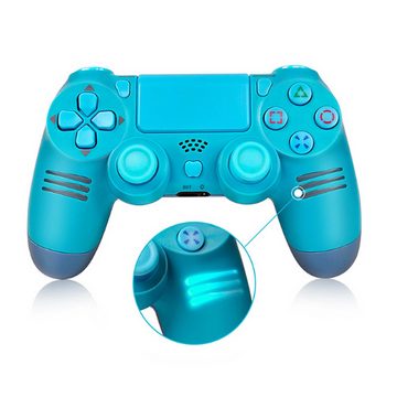 Tadow P4-Controller, sieben farbige Lichter, Bluetooth, doppelte Vibration Controller (Unterstützung für PS4-Spielkonsolen)