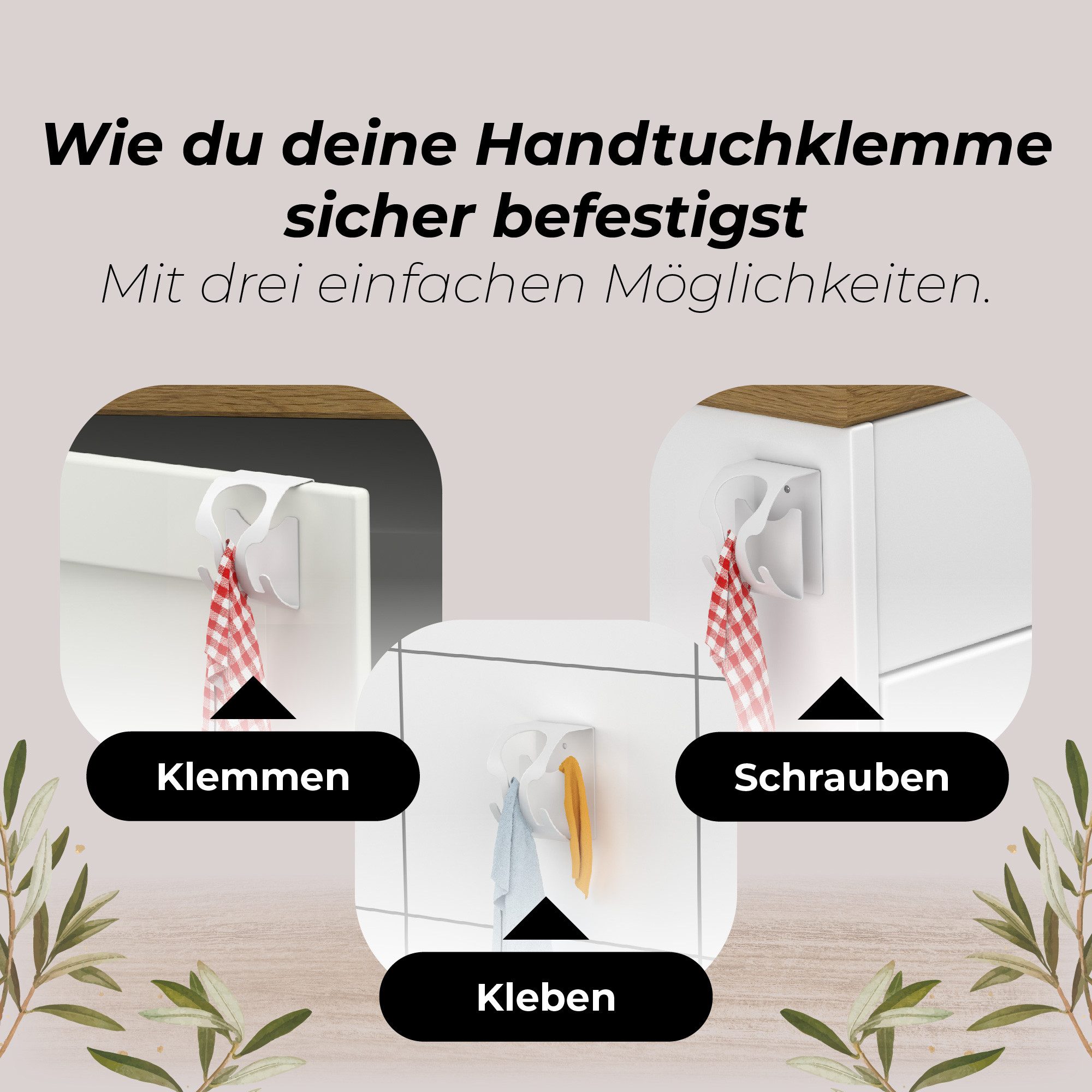 MDCASA Handtuchklemme Handtuchhalter ohne Bohren I günstig online kaufen
