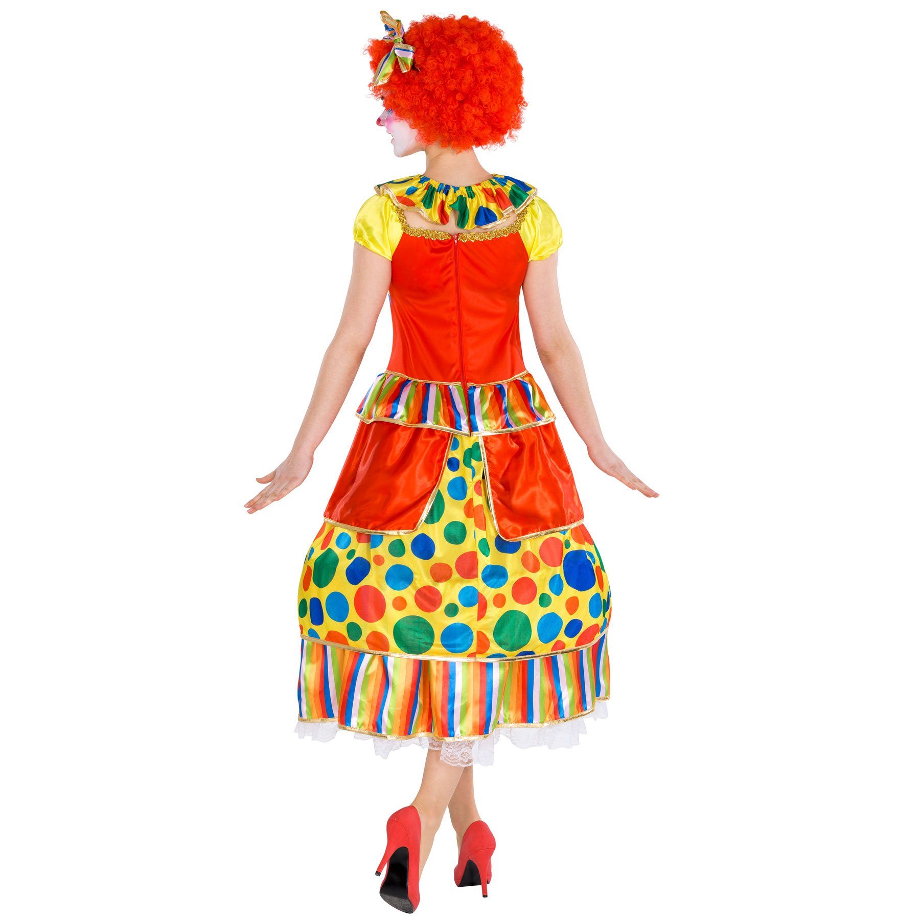 dressforfun Clown-Kostüm Frauenkostüm Clown Fridoline, Wundervolles Ballkleid