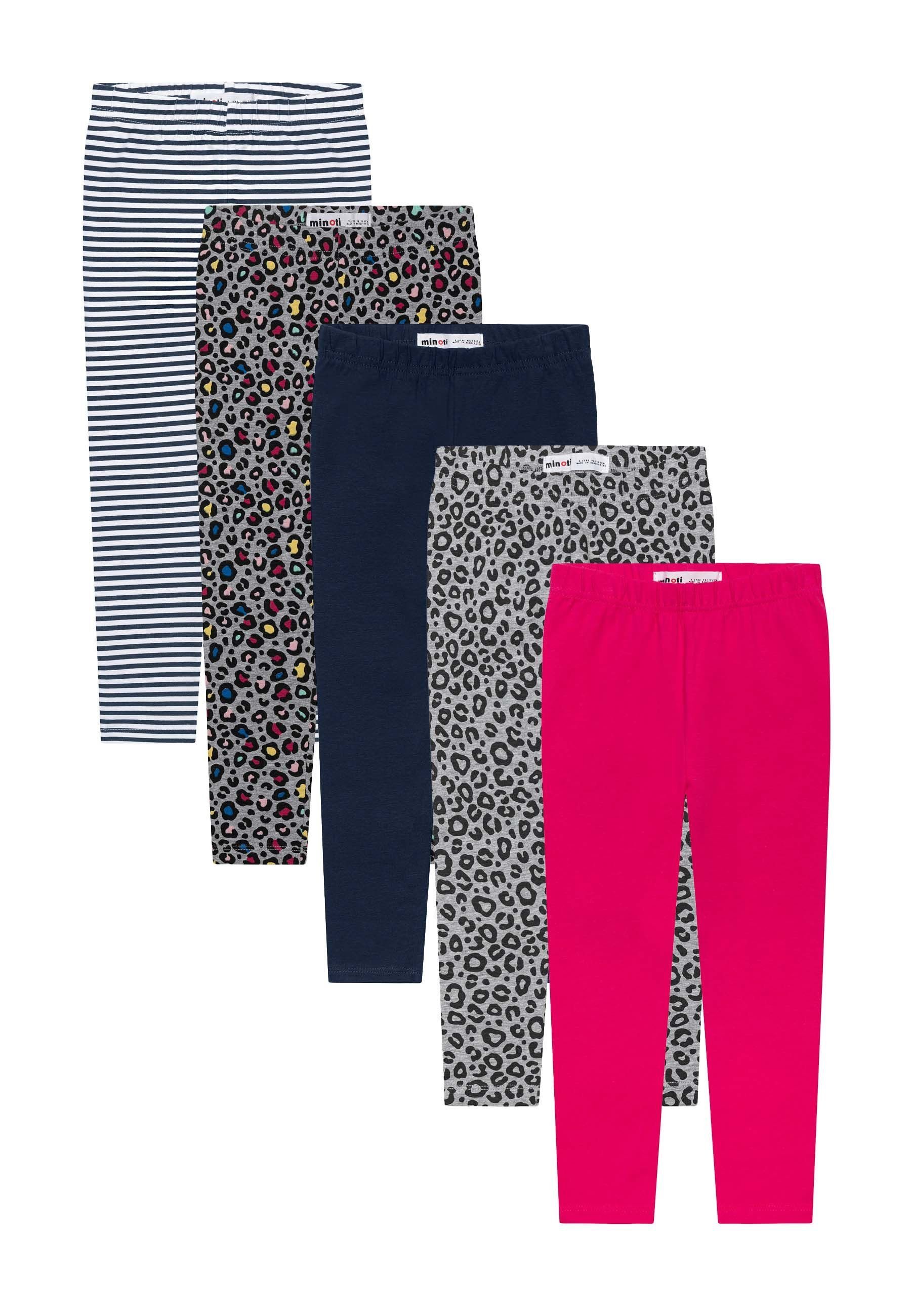 MINOTI Leggings 5er-Pack Leggings (1y-15y) Rosa | Leggings