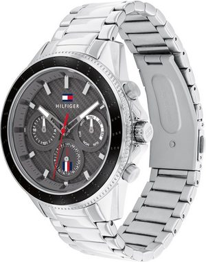 Tommy Hilfiger Multifunktionsuhr SPORT, 1791857, Quarzuhr, Armbanduhr, Herrenuhr, Datum, 12/24-Std.-Anzeige, analog